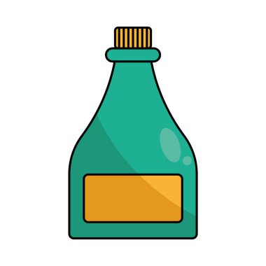 Şık Bayram Şarap Şişe Vektör Tasarımı