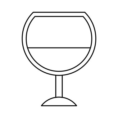 Zarif Tatil Şarap Cam Vektör Tasarımı