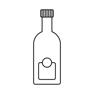 Şık Bayram Şarap Şişe Vektör Tasarımı