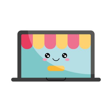 Düz Tasarımda Taşınabilir Bilgisayar Aygıtı ResmiComment