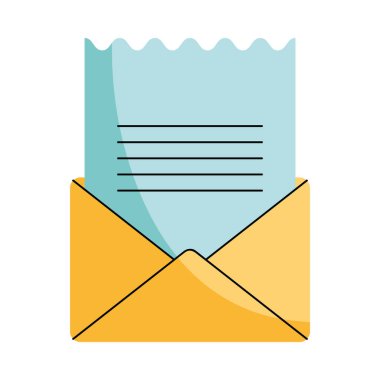 Alışveriş için Dijital E- posta Sembolü