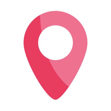 Renkli GPS Pin ve Harita İşaretleyici Vektör İllüstrasyonu