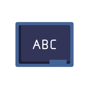 Sınıftaki Bir Tebeşir Tahtasının Vektör İllüstrasyonu