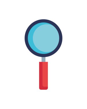 Araştırma için Büyüteç Merceğinin Renkli Vektör ResmiComment