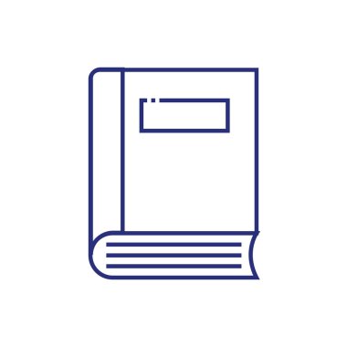 Açık Okunmuş Bir Kitabın Vektör İllüstrasyonu