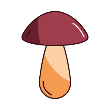 Büyülü Tasarımlar İçin Orman Mantar Vektörü İllüstrasyonu