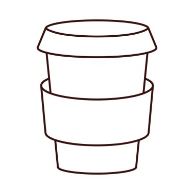 Düz Lid 'li Minimalist To-Go Kahve Bardağı