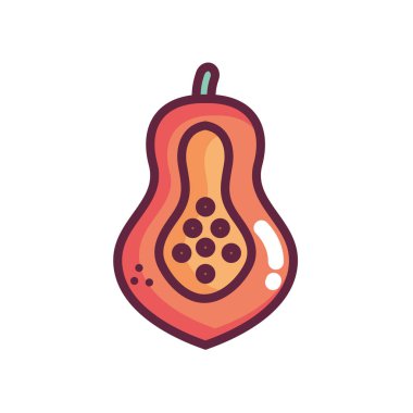 Sağlıklı Gıda Grafikleri İçin Papaya Simgesi