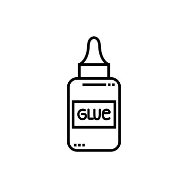 Eğitim ve Sanat Faaliyetlerinde kullanılan Yapıştırıcı Simgesi Asgari Taslak Simgesi