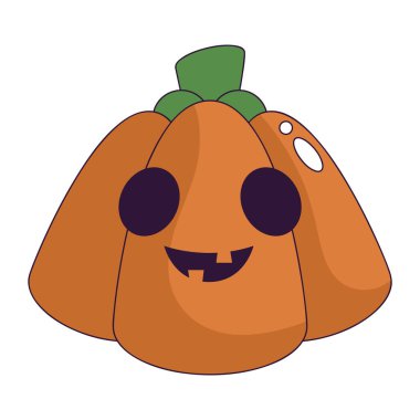 Düz Biçim Sonbahar Balkabağı Simgesi