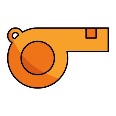 Futbol Islığının Asgari Vektör İllüstrasyonu