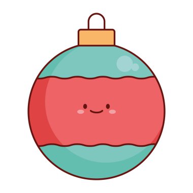 Renkli dekoratif Noel mücevher vektörü seti