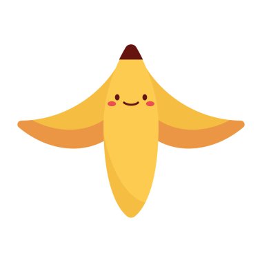 Vegan Banana Skin Vector Icon
