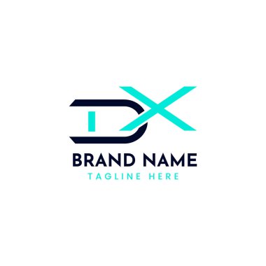 DX letter logo: The DX Wordmark Logo is a sleek and modern typographic design emphasizing simplicity, professionalism, and innovation, making it ideal for tech, corporate, and digital brands. clipart