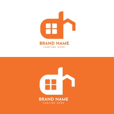 The Letter DH House & Home logo represents comfort, stability, and modern living ideal for real estate, interior design, and home improvement businesses. clipart