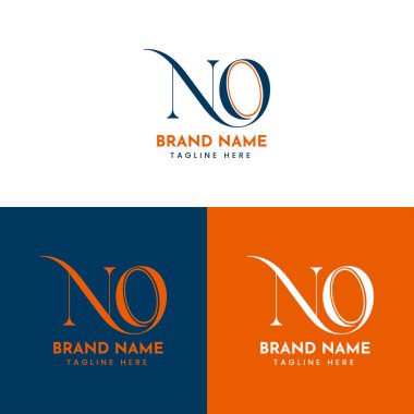 The Letter NO logo is a modern and minimalist design that symbolizes clarity, professionalism, and bold identity ideal for corporate, branding, and creative businesses. clipart