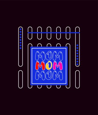 Anne tipografi tişörtü tasarımı vektör illüstrasyon tarzında. Düzenlenebilir, ölçeklenebilir ve giysilere, ürünlere ve hediyelere hazır. Anneler için mükemmel, modaya uygun ve modern görünüş.