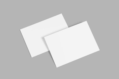 Dergi, kitapçık, kartpostal, el ilanı, kartvizit veya broşür mockup şablonu