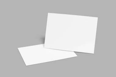 Dergi, kitapçık, kartpostal, el ilanı, kartvizit veya broşür mockup şablonu