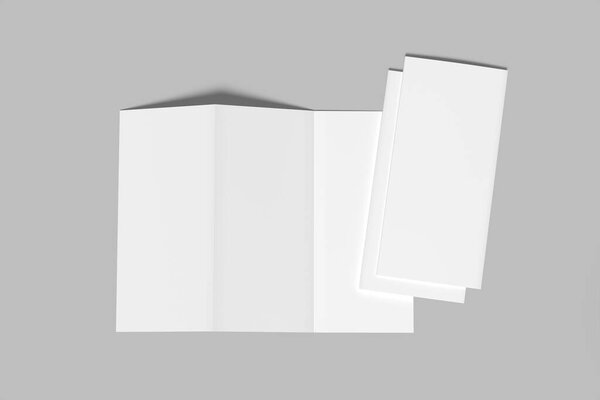 Три раза пустой макет брошюры