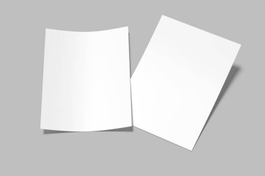 A4 Flyer boş Model-up, modern ve zarif tasarım