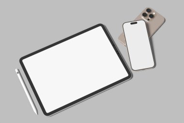 tablet ve telefon boş maketi