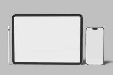 tablet ve telefon boş maketi
