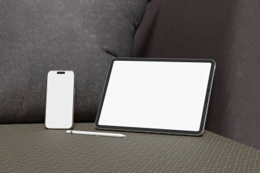 tablet ve telefon boş maketi