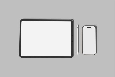 Tablet ve Telefon Boş Model Gerçekçiliği