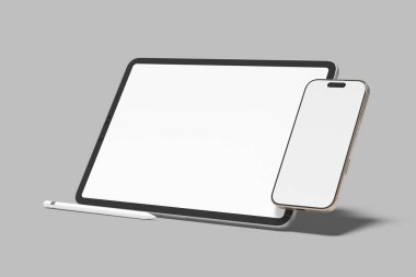 Tablet ve Telefon Boş Model Gerçekçiliği