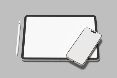 Tablet ve Telefon Boş Model Gerçekçiliği