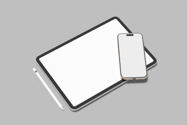 Tablet ve Telefon Boş Model Gerçekçiliği