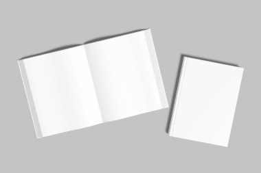 Hardcover Kitap Boş Model