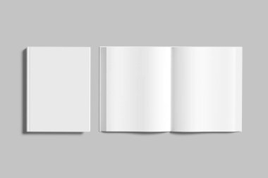 Hardcover Kitap Boş Model