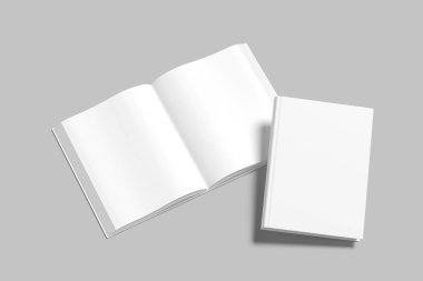 Hardcover Kitap Boş Model