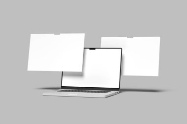 Laptop web sitesi sunumu boş model