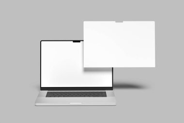 Laptop web sitesi sunumu boş model