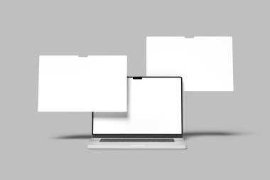 Laptop web sitesi sunumu boş model