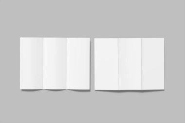 a4 üç katlı broşür boş model