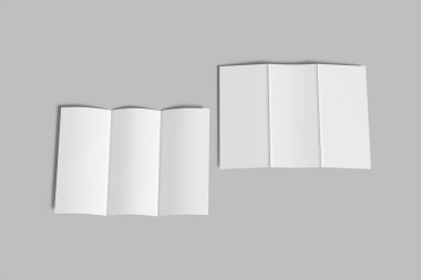 a4 üç katlı broşür boş model