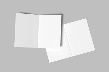 A5 Çift Katlı Broşür Boş Model