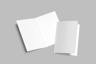 A5 Çift Katlı Broşür Boş Model