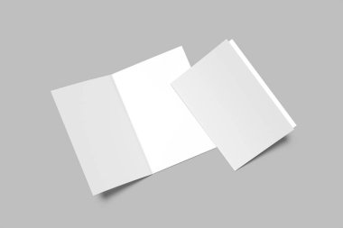 A5 Çift Katlı Broşür Boş Model