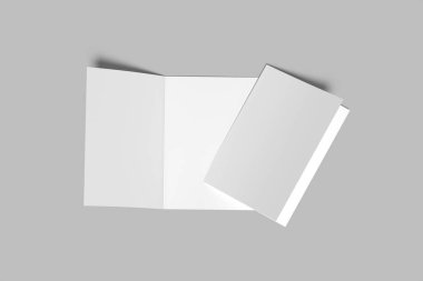 A5 Çift Katlı Broşür Boş Model