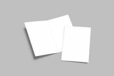 A5 Çift Katlı Broşür Boş Model