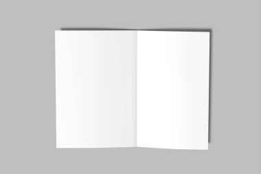 A5 Çift Katlı Broşür Boş Model