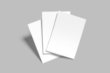 Gerçekçi A4 Flyer Boş Model