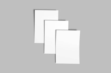 Gerçekçi A4 Flyer Boş Model