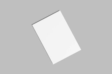 Gerçekçi A4 Flyer Boş Model