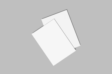 Gerçekçi A4 Flyer Boş Model